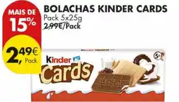 Pingo Doce Bolachas kinder cards promoção