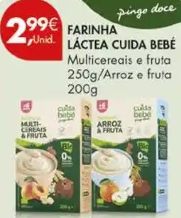 Pingo Doce Farinha láctea cuida bebé promoção