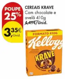 Pingo Doce Cereais krave com chocolate e avelã promoção
