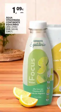 Continente Água vitaminada continente equilíbrio promoção