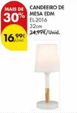 Pingo Doce Candeeiro de mesa edm EL-2016 32cm promoção