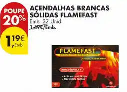 Pingo Doce Acendalhas brancas sólidas flamefast promoção