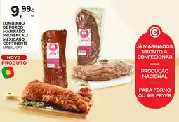 Continente Lombinho de porco marinado provençal/ mexicano continente embalado promoção