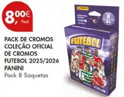 Pingo Doce Pack de cromos coleção oficial de cromos futebol 2025/2026 panini promoção