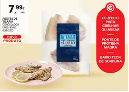 Continente Filętes de tilápia promoção