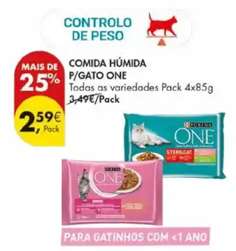 Pingo Doce Comida húmida p/gato one promoção
