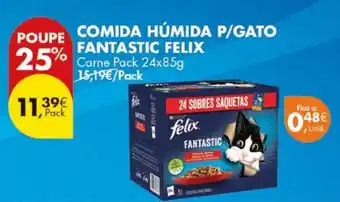 Pingo Doce Comida húmida p/gato fantastic felix promoção