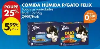 Pingo Doce Comida húmida p/gato felix promoção