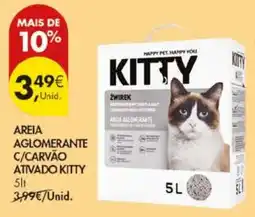 Pingo Doce Areia aglomerante c/carvão ativado kitty promoção