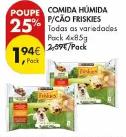 Pingo Doce Comida humida p/cão friskies promoção