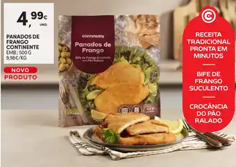 Continente Panados de frango continente promoção