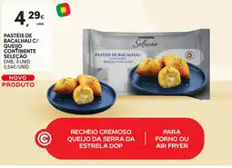 Continente Pastéis de bacalhau c/ queijo continente seleção promoção