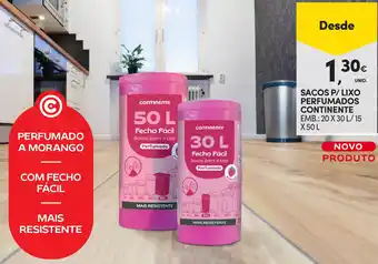 Continente Sacos p/ lixo perfumados continente promoção