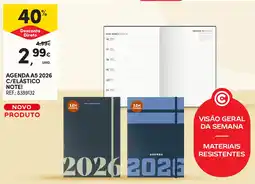 Continente Agenda a5 2026 c/elastico note! promoção