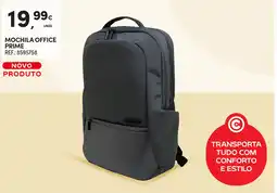 Continente Mochila office prime promoção