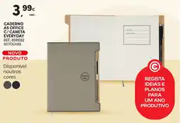 Continente Caderno a5 office c/caneta everyday promoção