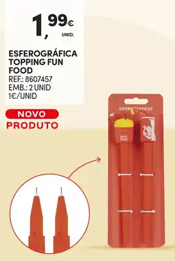Continente Esferográfica topping fun food promoção