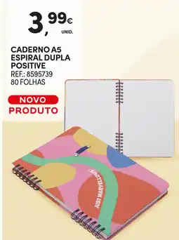 Continente Caderno a5 espiral dupla positive promoção