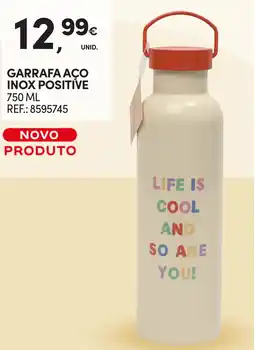 Continente Garrafa aco inox positive promoção