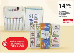 Continente Bolsa de atividades p/ colorir promoção