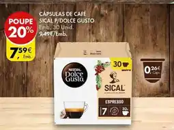 Pingo Doce Cápsulas de café sical p/dolce gusto promoção