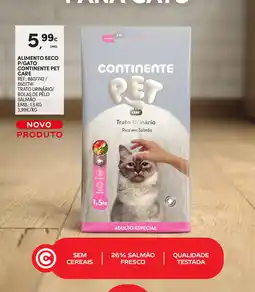 Continente Alimento seco p/gato continente pet care promoção