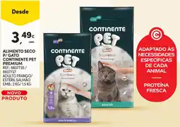 Continente Alimento seco p/gato continente pet premium promoção