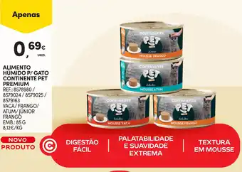 Continente Alimento humido p/gato continente pet premium promoção