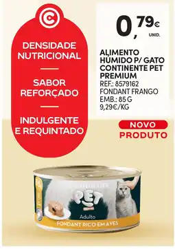 Continente Alimento humido p/ gato continente pet premium promoção