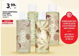 Continente Óleo corporal mylabel promoção