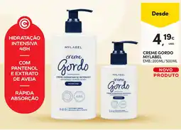 Continente Creme gordo mylabel promoção