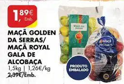 Pingo Doce Maçã golden da serras/ maçã royal gala de alcobaça promoção