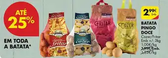 Pingo Doce Batata pingo doce promoção