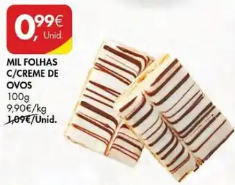 Pingo Doce Mil folhas c/creme de ovos promoção