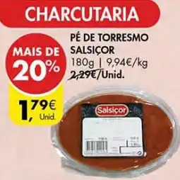Pingo Doce Pé de torresmo salsicor promoção