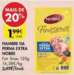 Pingo Doce Fiambre da perna extra nobre promoção