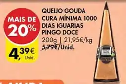 Pingo Doce Queijo gouda cura mínima 1000 dias iguarias pingo doce promoção