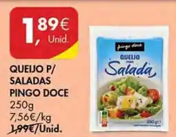 Pingo Doce Queijo p/ saladas pingo doce promoção