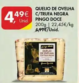 Pingo Doce Queijo de ovelha c/trufa negra pingo doce promoção