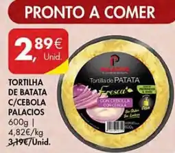 Pingo Doce Tortilha de batata c/cebola palacios promoção