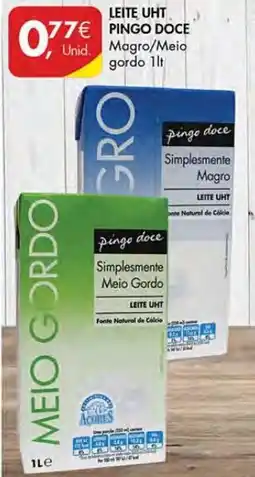 Pingo Doce Leite uht pingo doce promoção