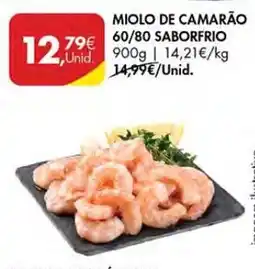 Pingo Doce Miolo de camarão 60/80 saborfrio promoção
