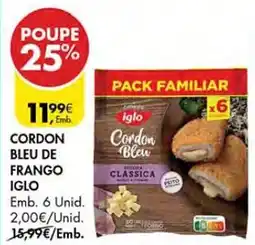Pingo Doce Cordon bleu de frango iglo promoção