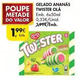 Pingo Doce Gelado ananás twister olá promoção