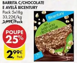 Pingo Doce Barrita c/chocolate e avela bicentury promoção