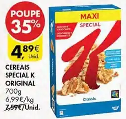 Pingo Doce Cereais special k original promoção
