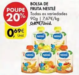 Pingo Doce Bolsa de fruta nestlé promoção