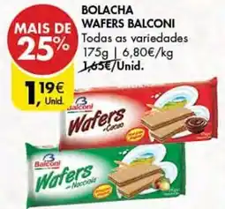 Pingo Doce Bolacha wafers balconi promoção