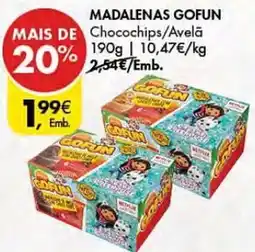 Pingo Doce Madalenas gofun promoção