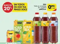 Pingo Doce Zero iced tea promoção